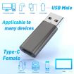 XQ-ZH011 USB 3.0 to USB-C OTG Zinc Alloy Adapter - 2
