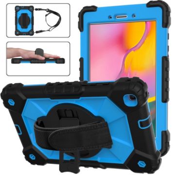 Galaxy Tab A 8.0 (2019) Shockproof Case with Holder & Strap - 1