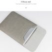 PU02 Ultra-thin Pink Notebook Liner Bag with Small Bag 14.1-15.4" - 4