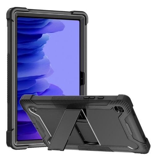 Samsung Galaxy Tab A7 10.4 Shockproof Case with Holder - Black - 1