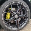 Gold Foil Carbon Fiber Wheel Stickers for Corvette C8 (20pcs, Red) - 4