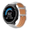 Garmin Forerunner 220/235 Black Leather Watch Band (Grey) - 1