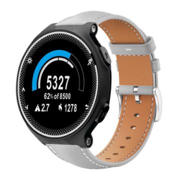 Garmin Forerunner 220/235 Black Leather Watch Band (Grey) - 1