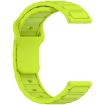 18mm Lime I-Shaped Solid Color Silicone Watch Band - 4