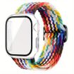 Rainbow Nylon Band & Frosted Case for Apple Watch 44mm/45mm - 1