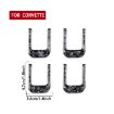 Gold Foil Carbon Fiber Sun Visor Stickers for Corvette C8 2020+ - 2