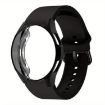 Galaxy Watch 4 Classic 46mm Black Silicone Band & PC Case - 1