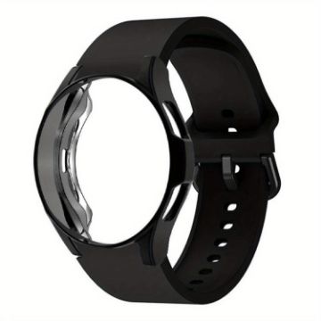 Galaxy Watch 4 Classic 46mm Black Silicone Band & PC Case - 1