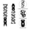 20mm Garmin Vivomove Sport/Vivoactive5/3 Diamond Metal Band (Black) - 3