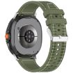 Samsung Galaxy Watch 8/8 Classic Hybrid Nylon Silicone Band Green - 1