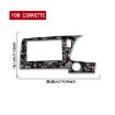 Gold Foil Carbon Fiber Screen Frame for Corvette C8 2020+ (Red) - 2