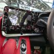 Gold Foil Carbon Fiber Screen Frame for Corvette C8 2020+ (Red) - 3