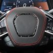Forged Gold Foil Carbon Fiber Steering Wheel Sticker for Corvette C8 - 3