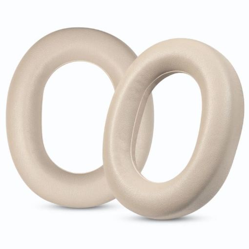 2pcs Protein Gold Leather Earpads for Huawei FreeBuds Studio - 1