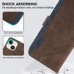 Galaxy XCover7 Pro ABEEL RFID Leather Case, Brown-Blue - 5