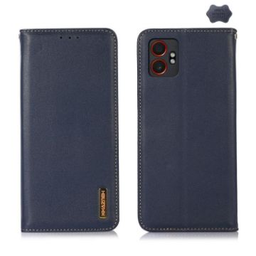 Samsung Galaxy XCover7 Pro Leather Case - Blue - KHAZNEH Nappa Cowhide - 1