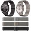 Milanese 20mm Fine Mesh Black Stainless Steel Watch Band - 3