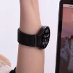 Milanese 20mm Fine Mesh Black Stainless Steel Watch Band - 5