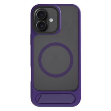 iPhone 16 Plus Purple Kalebol MagSafe Tilt Holder Case - 1