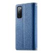 Galaxy S20 FE Leather Wallet Case with Strap - Dark Blue - 3