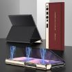 Huawei Mate Xs 2 GKK Electroplated Leather Flip Case (Black) - 3