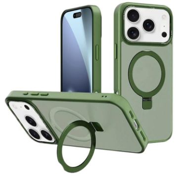 iPhone 17 Pro Dark Green Lens Frame MagSafe Phone Case - 1