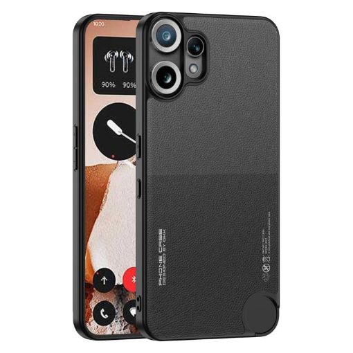 CMF Phone 2 Pro GKK Leather Case - Black, Skin Feel - 1