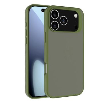 Kalebol Frosted Hybrid Phone Case for iPhone 17 Pro Max (Deep Green) - 1