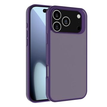 iPhone 17 Pro Max Kalebol Dark Purple Frosted PC Hybrid Case - 1