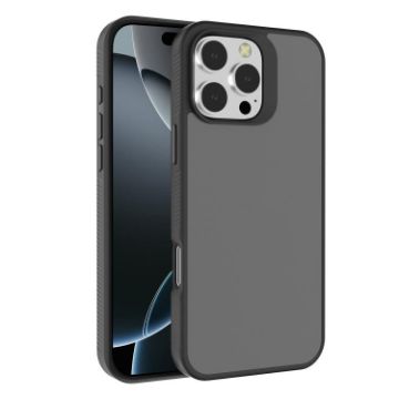 Kalebol Frosted PC Hybrid TPU Case for iPhone 16 Pro Max (Black) - 1