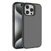 iPhone 15 Pro Kalebol Frosted PC Hybrid TPU Case (Black) - 1