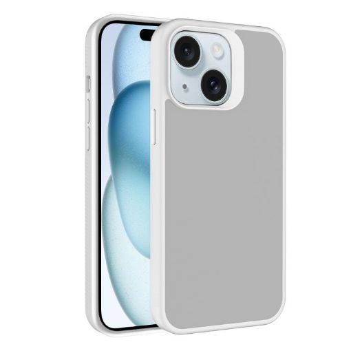 Kalebol Frosted Hybrid TPU Case for iPhone 15 (White) - 1