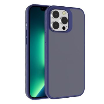 iPhone 13 Pro Max Kalebol Blue Frosted Hybrid Phone Case - 1