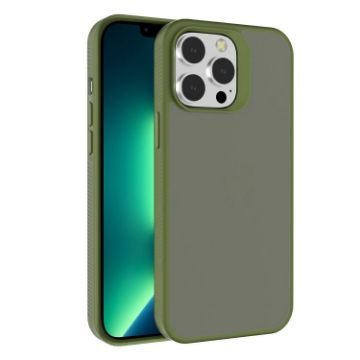 Kalebol Frosted Hybrid TPU Case for iPhone 13 Pro Max - Deep Green - 1