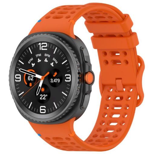 Samsung Galaxy Watch 8/8 Classic xDfind Orange Silicone Band - 1
