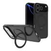 iPhone 17 Pro Black Frosted MagSafe Holder PC Case - 1