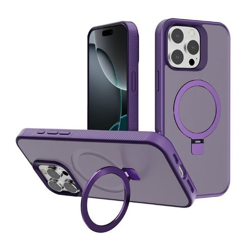 iPhone 16 Pro Kalebol Dark Purple Frosted MagSafe Case - 1