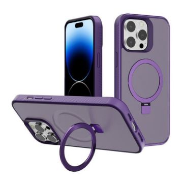 iPhone 14 Pro Dark Purple Kalebol MagSafe Holder Case - 1