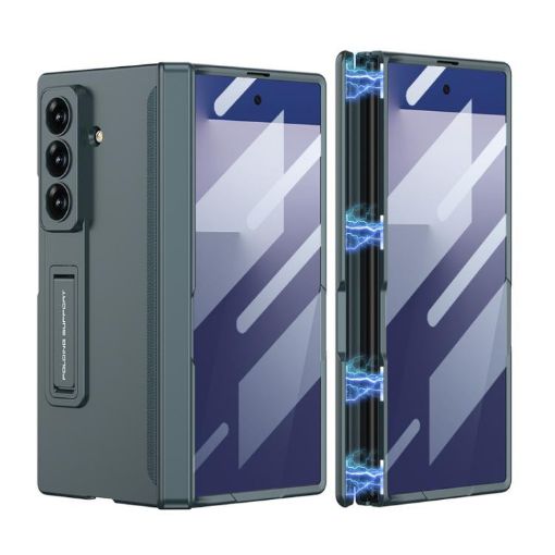 Samsung Galaxy Z Fold7 5G GKK Magnetic Full Cover Case (Green) - 1