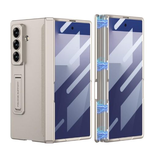 Galaxy Z Fold7 5G GKK Magnetic Case, Titanium Grey, Full Cover - 1
