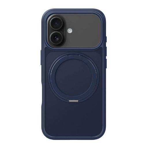 iPhone 17 Kalebol Navy Blue Frosted MagSafe Acrylic TPU Case - 1
