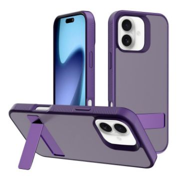 iPhone 17 Dark Purple Kalebol Frosted Hybrid TPU Case - 1