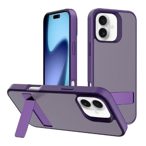 iPhone 17 Dark Purple Kalebol Frosted Hybrid TPU Case - 1