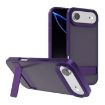 iPhone 17 Air Kalebol Frosted Holder Hybrid Case (Dark Purple) - 1