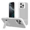 iPhone 16 Pro Kalebol White Frosted Hybrid Phone Case Holder - 1