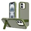 iPhone 16 Plus Kalebol Deep Green Frosted PC TPU Phone Case - 1
