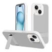 iPhone 15 Plus Kalebol White Frosted Hybrid Phone Case Holder - 1