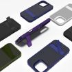iPhone 14 Plus Black Kalebol Frosted Holder Hybrid TPU Case - 2