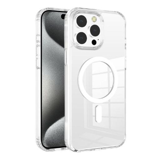iPhone 15 Pro Clear MagSafe Case - Kalebol TPU (Transparent) - 1