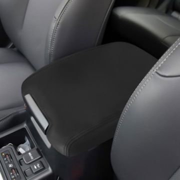 Toyota Prado 2010-2019 Armrest Box Leather Cover (Black) - 1